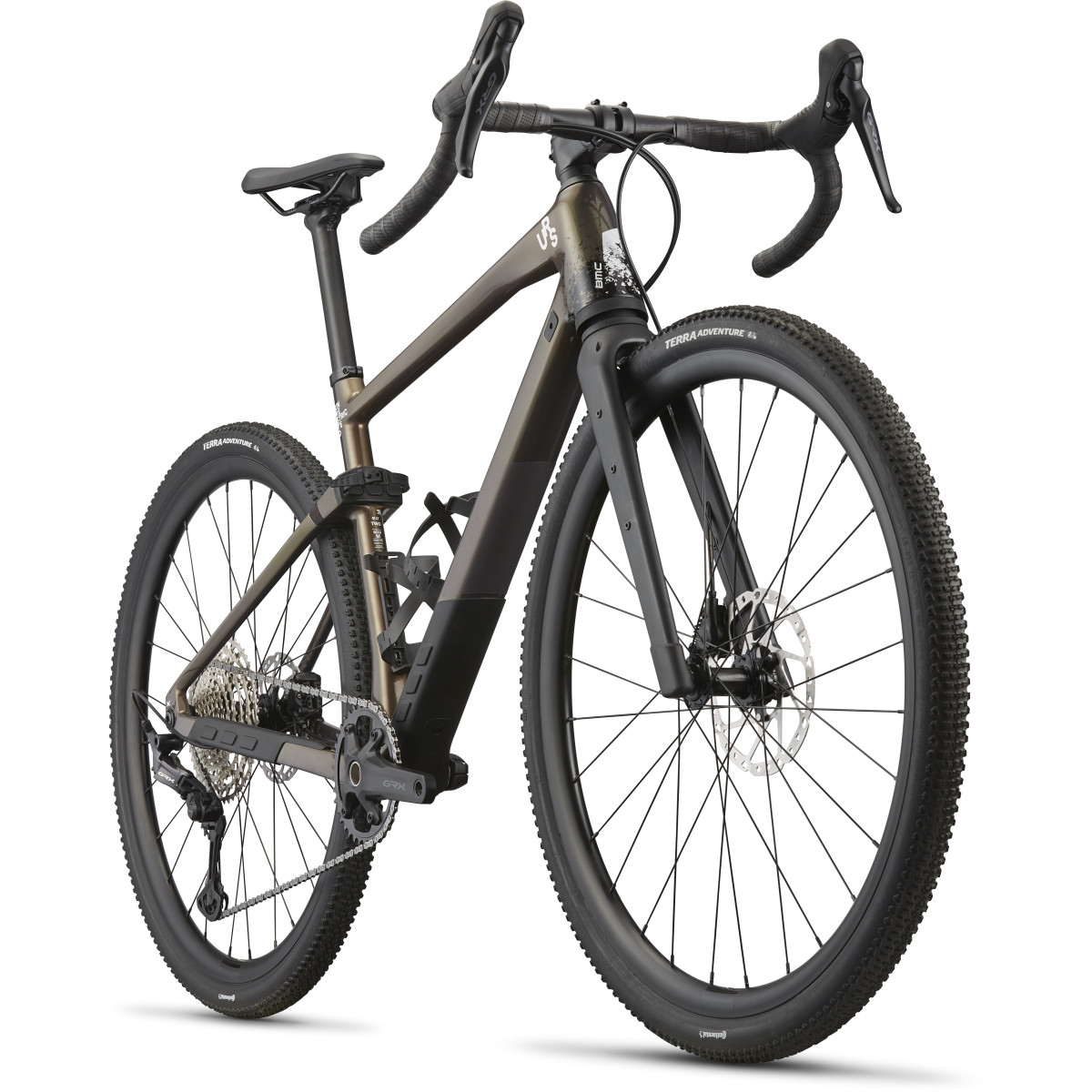 BMC URS 01 LT Two Gravel dviratis | Chameleon Oil - Black | Velonova ®